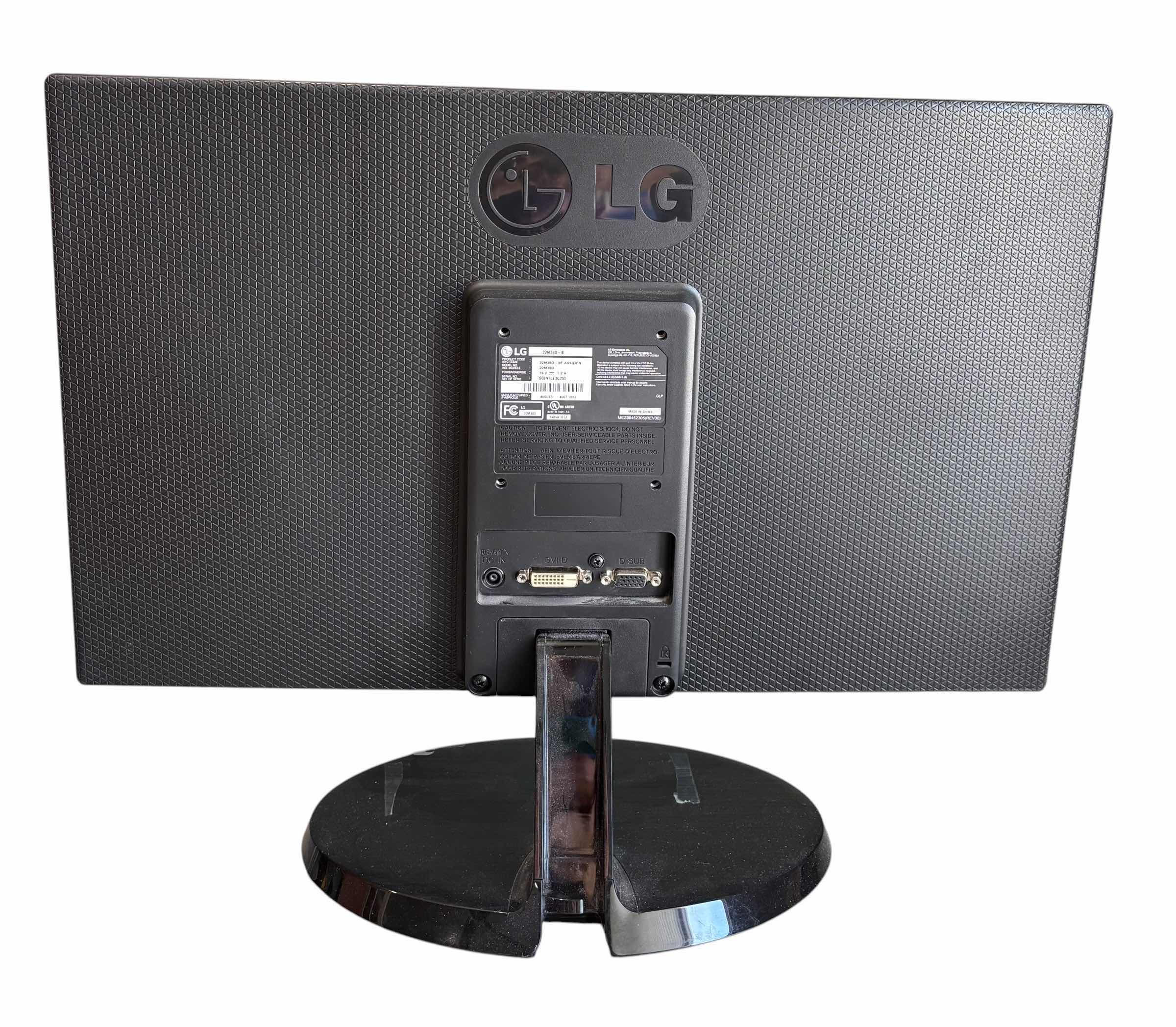 Photo 1 of LG 22” 22M38D-B MONITOR (NO POWER CORD) $55