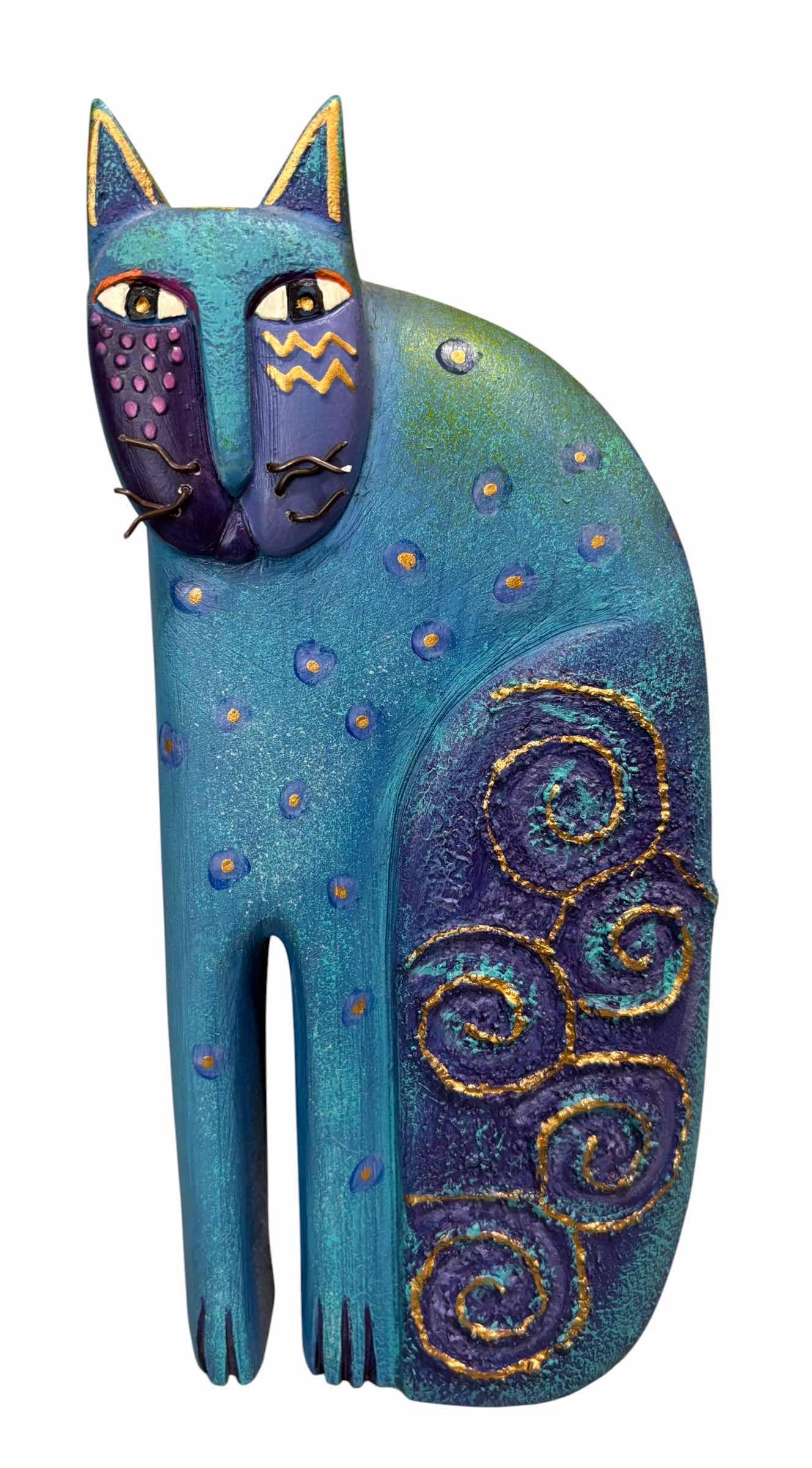 Photo 1 of 1999 LAUREL BURCH CERAMIC CAT SCULPTURE H8” $60