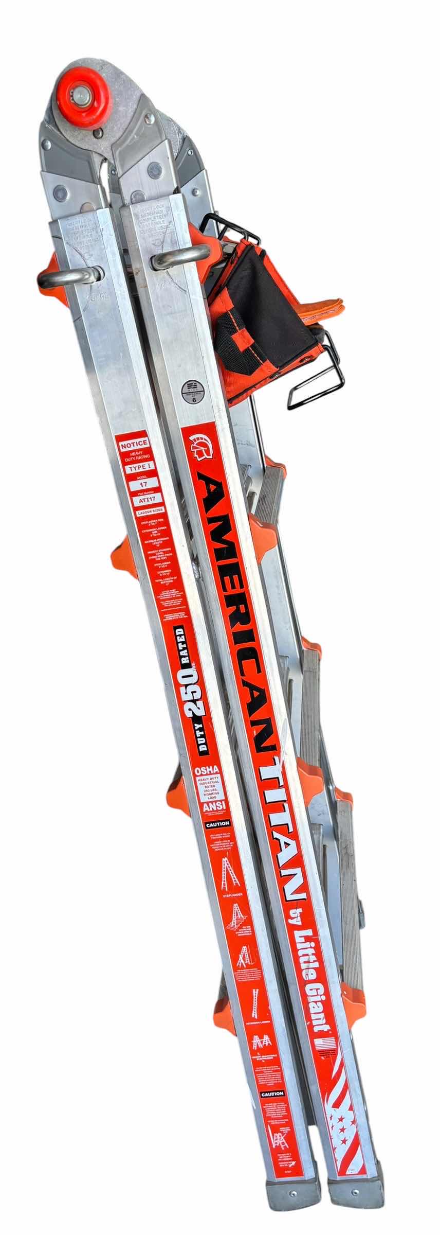 View 2 of AMERICAN TITAN BY LORNE GIANT MULTI POSITION ALUMINUM LADDER $620