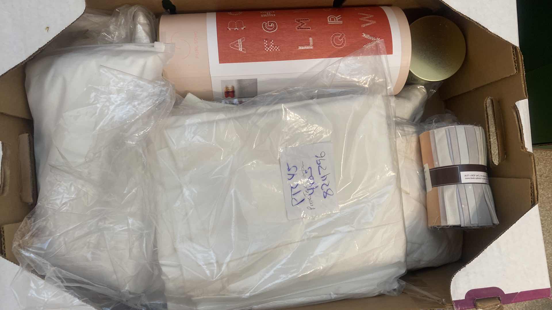 Photo 1 of FOUR BOXES OF FABRIC AND CRAFTING SUPPLIES