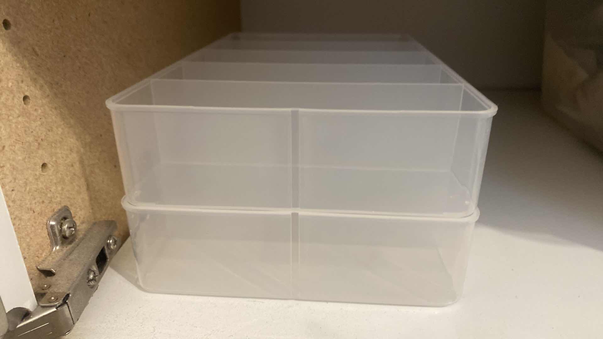 Photo 1 of FOUR SHELVES IN CABINET FABRIC AND CRAFTING SUPPLIES