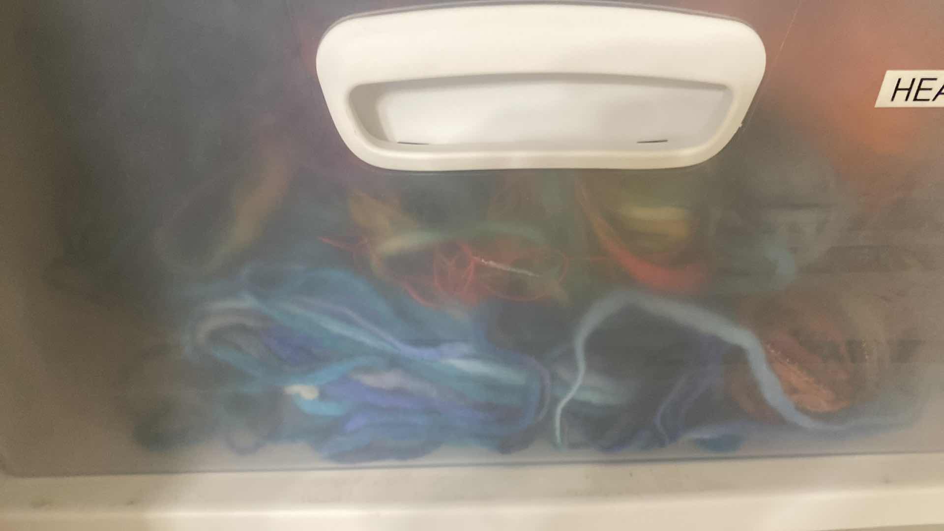Photo 1 of 7 DRAWER STORAGE WITH CRAFTING SUPPLIES FELT FABRIC AND YARN