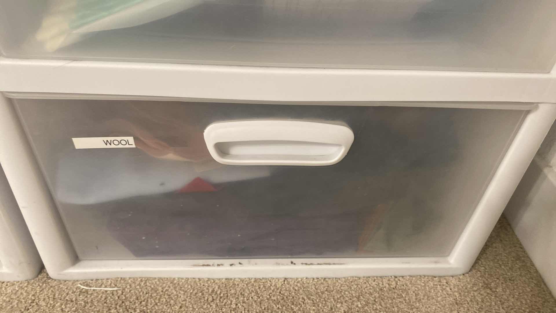 Photo 1 of SEVEN DRAWER STORAGE WITH FABRIC & YARN FOR CRAFTING