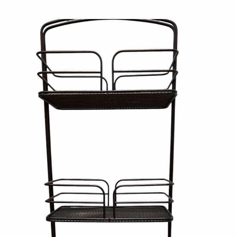 Photo 1 of 4-TIER METAL MESH STORAGE ORGANIZER RACK H33” $50