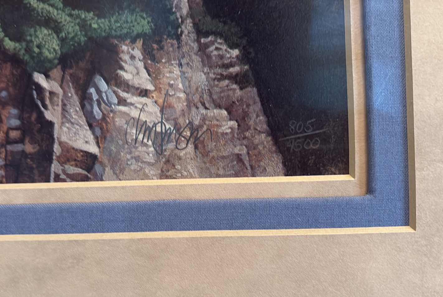 Photo 1 of FRAMED ARTWORK CHARLES WYSOCKI LIMITED EDITION PRINT #805/7500 WHIMSICAL FOLK ART VILLAGE SCENE WITH ORNATE FRAME SIGNED W/COA 33”X31” $350