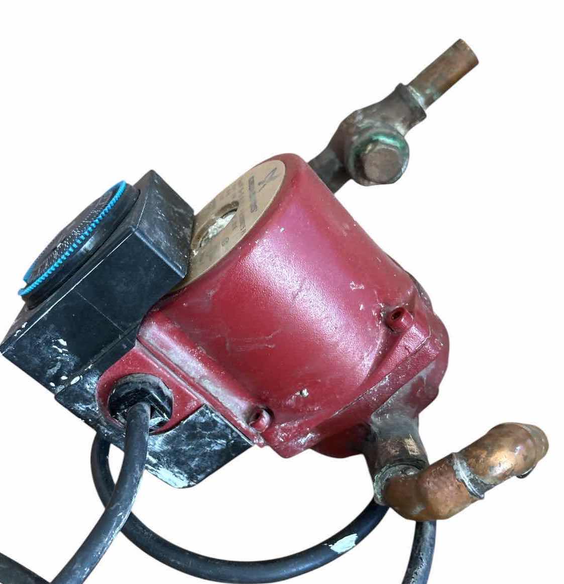 Photo 1 of GRUNDFOS BRONZE HOT WATER RECIRCULATION PUMP WITH MECHANICAL TIMER, BALL VALVE, COPPER FITTINGS, AND POWER CORD $300