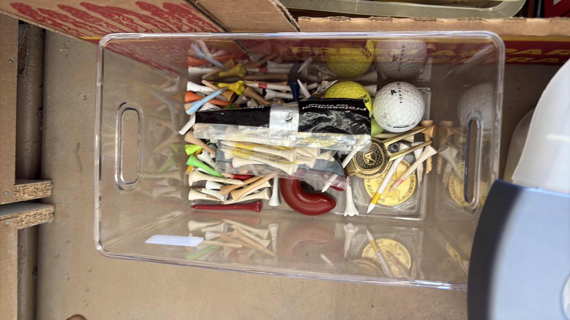 Photo 1 of BOX OF GOLF BALLS AND CLUBS L44” $230