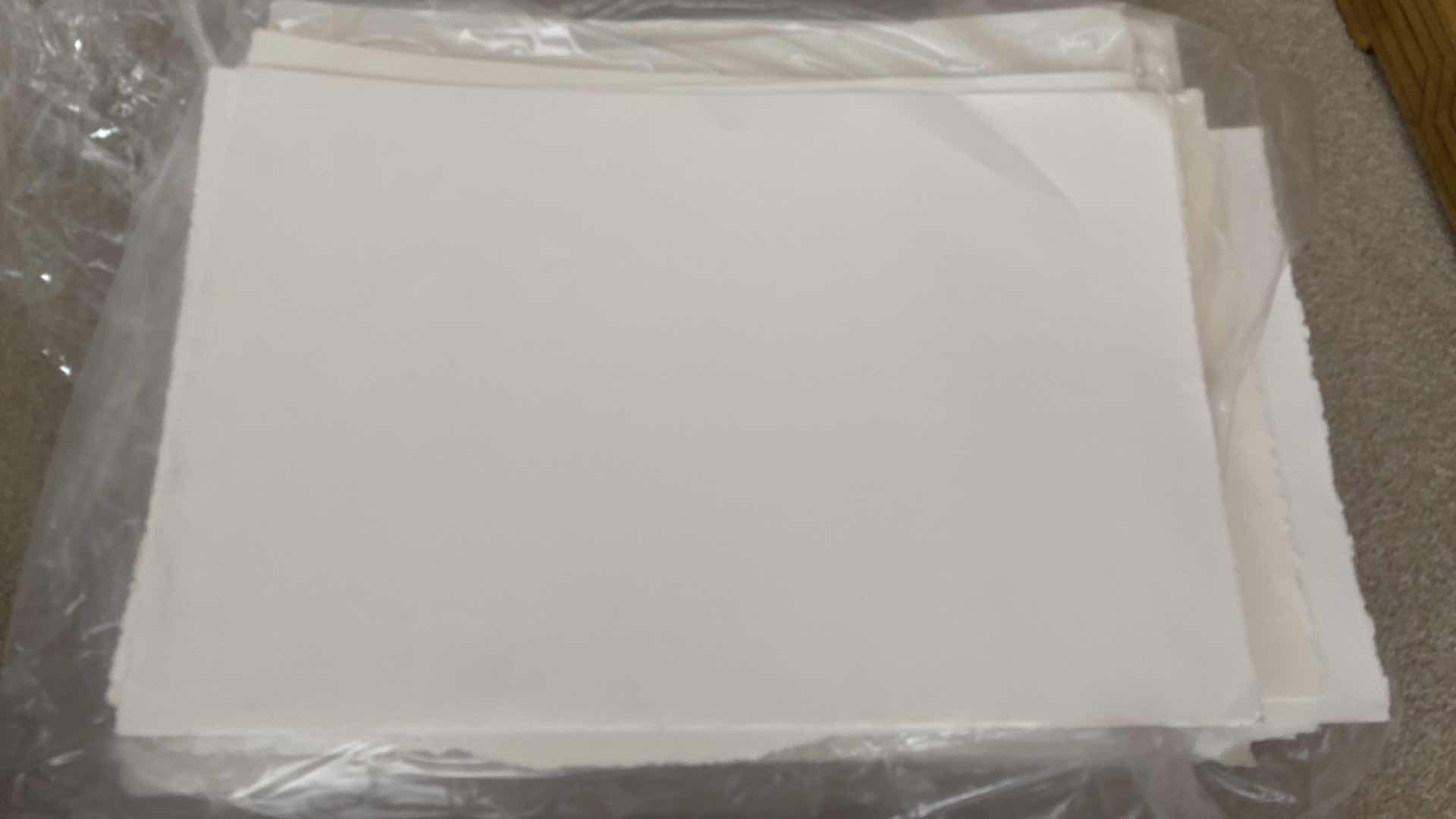 Photo 1 of HEAVY WEIGHT DECKLE EDGE ARTIST /CRAFT PAPER APPROXIMATELY 23” X 15” & LARGER