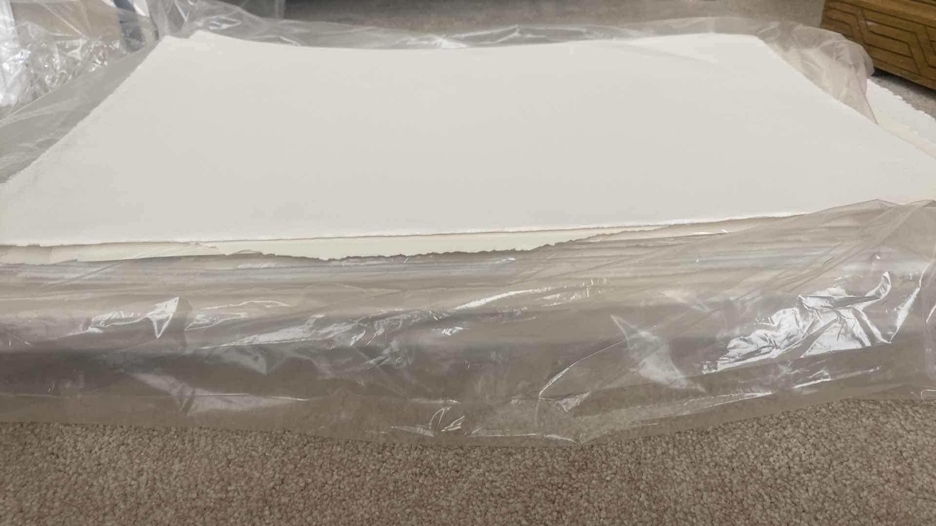 Photo 1 of HEAVY WEIGHT DECKLE EDGE ARTIST /CRAFT PAPER APPROXIMATELY 23” X 15” & LARGER