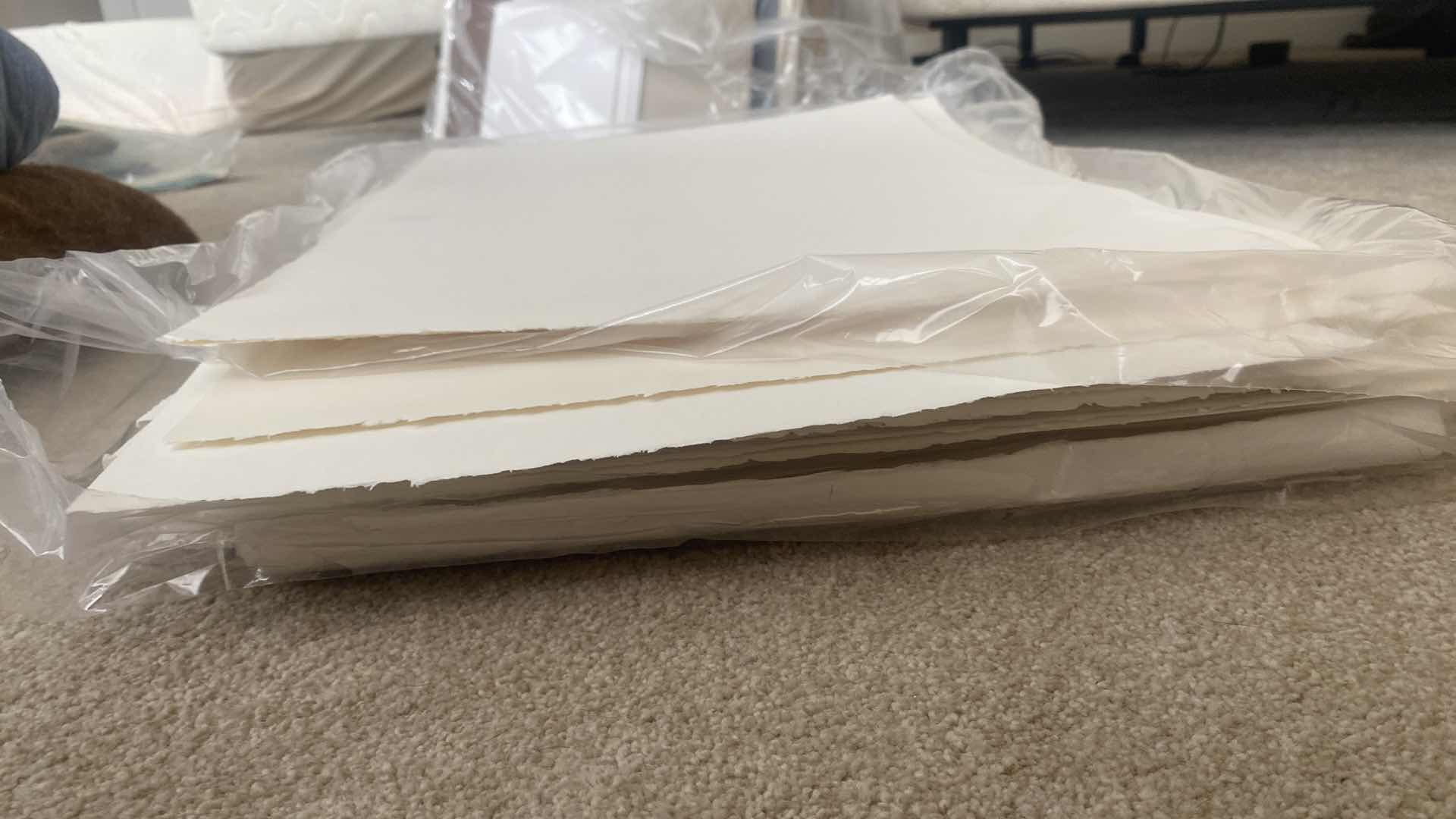 Photo 1 of HEAVY WEIGHT DECKLE EDGE ARTIST /CRAFT PAPER APPROXIMATELY 23” X 15” & LARGER