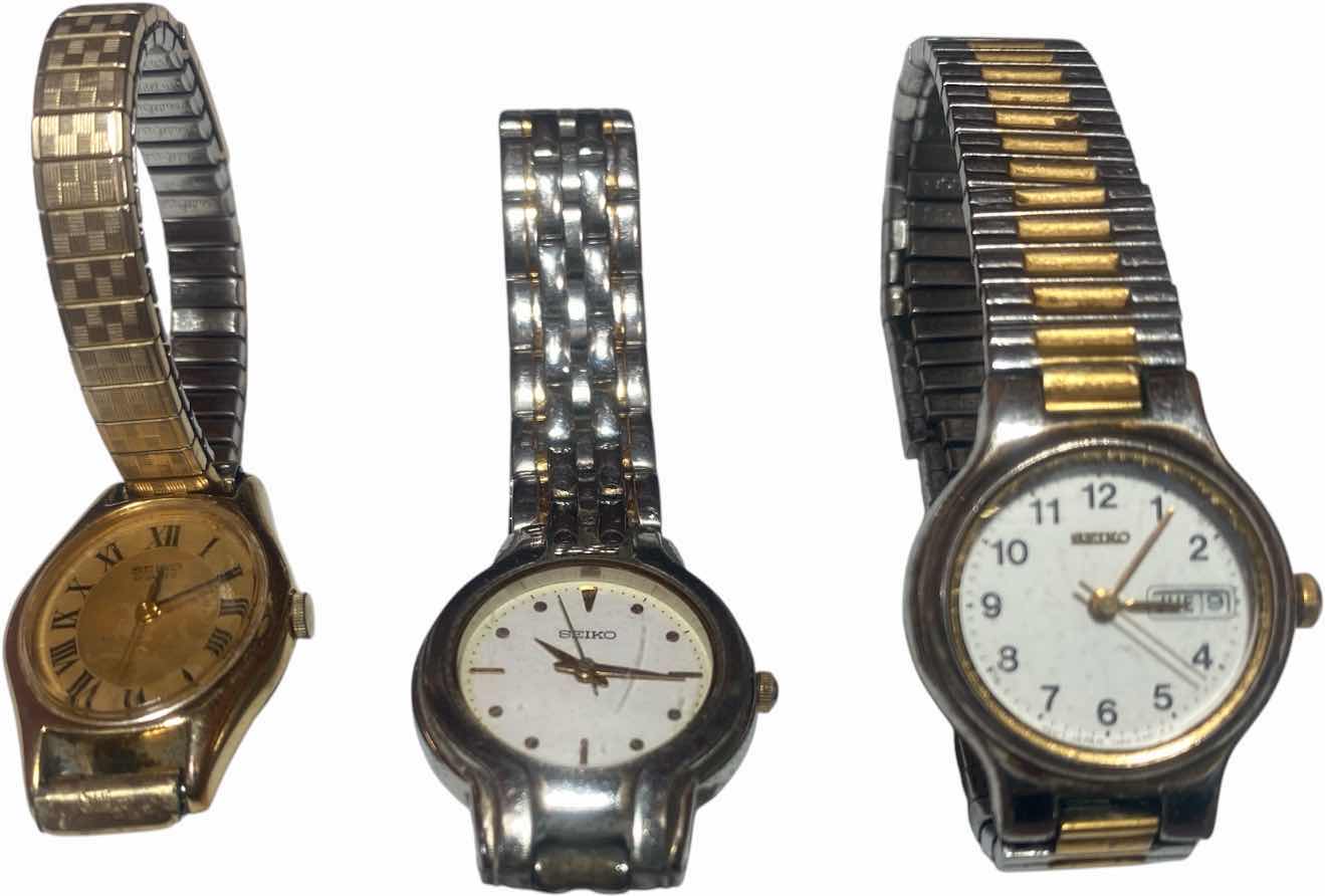 Photo 1 of VINTAGE WOMEN’S SEIKO WATCHES (3)