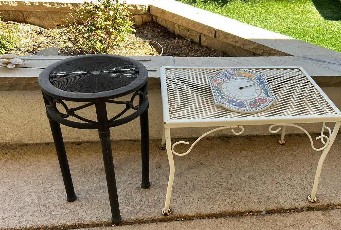 Photo 1 of 2 OUTDOOR SIDE TABLES