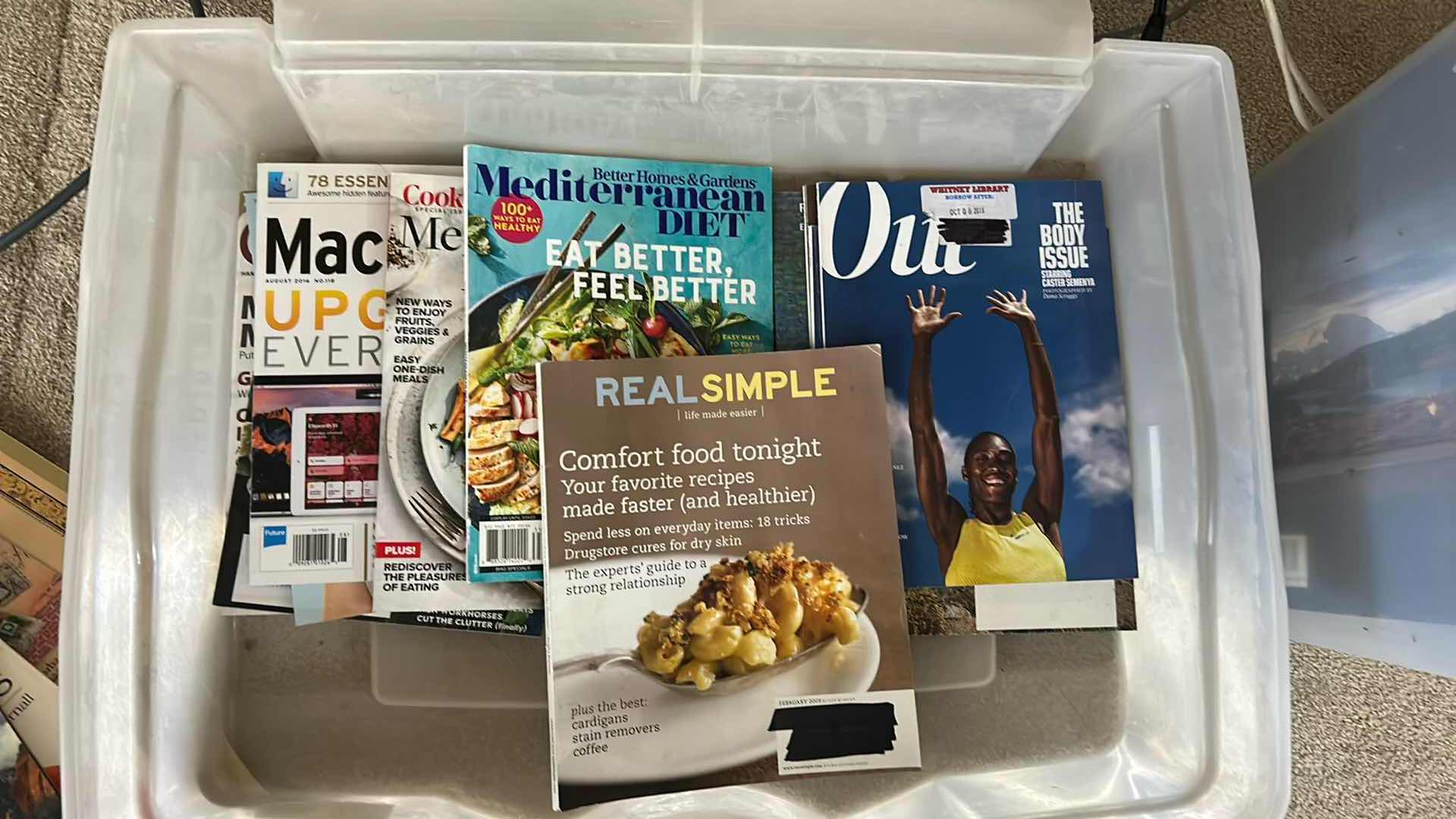 Photo 1 of CONTENTS OF TOTE VARIOUS MAGAZINES