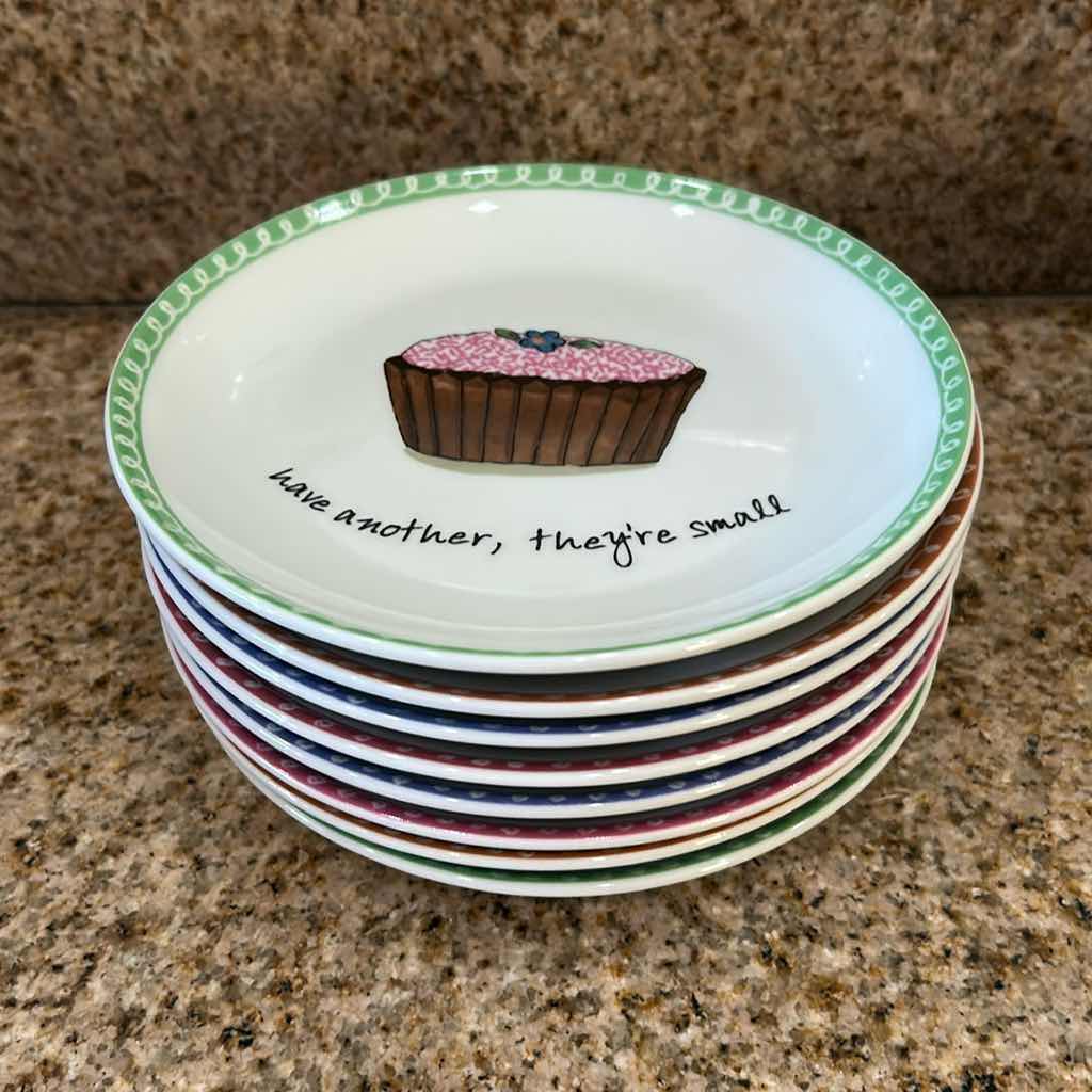 Photo 1 of 8- BOSTON WAREHOUSE "DESSERT EXCUSES" PLATES