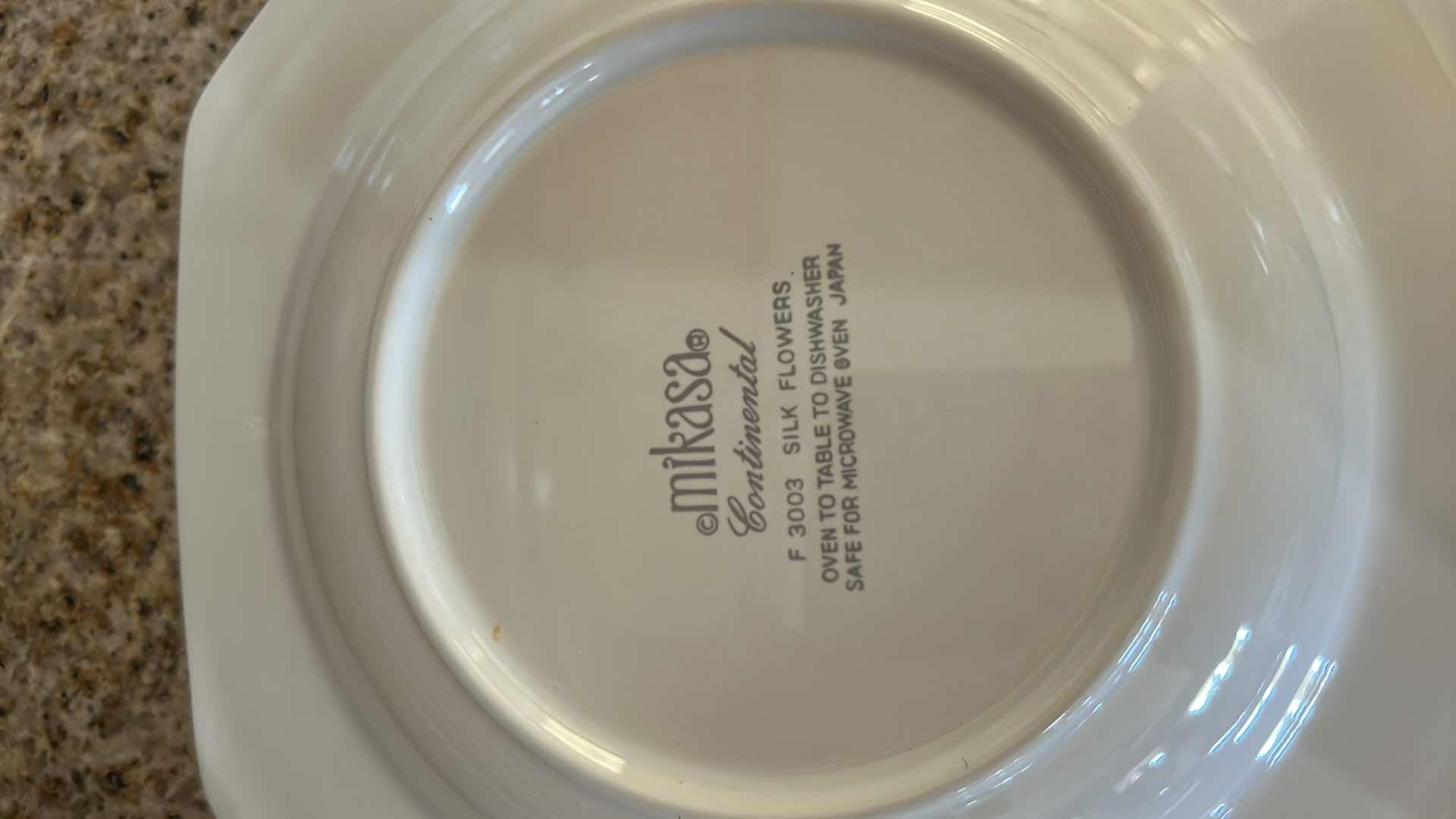Photo 1 of 8- MIKASA CONTINENTAL SILK FLOWERS RIM SOUP BOWLS