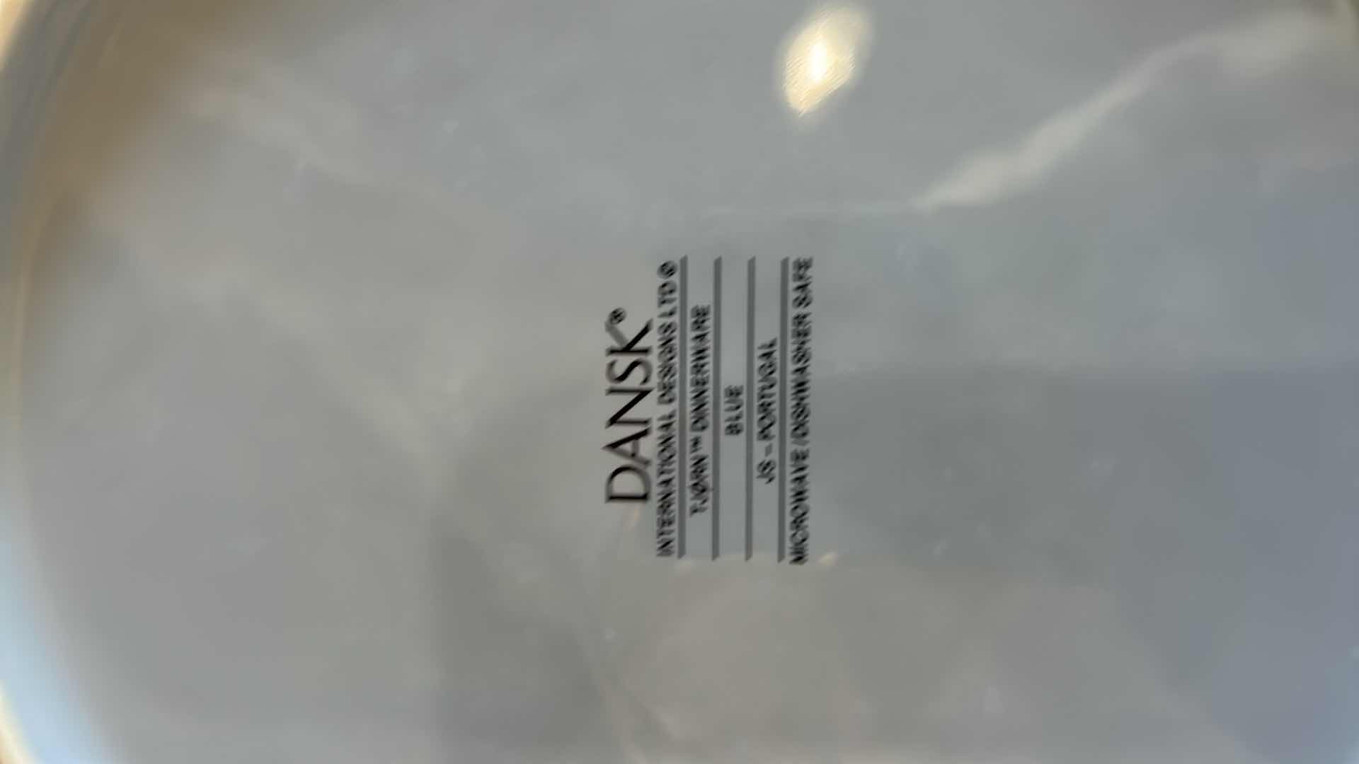 Photo 1 of 6- DANSK CERAMIC BLUE DINNER PLATES