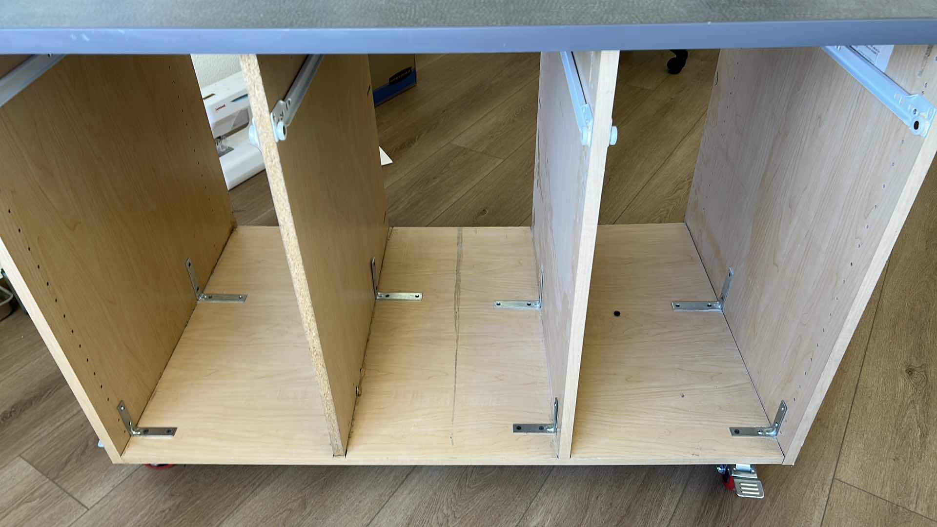 Photo 1 of DIY MOBILE CRAFT TABLE W DARK LAMINATE COUNTER TOP
$200