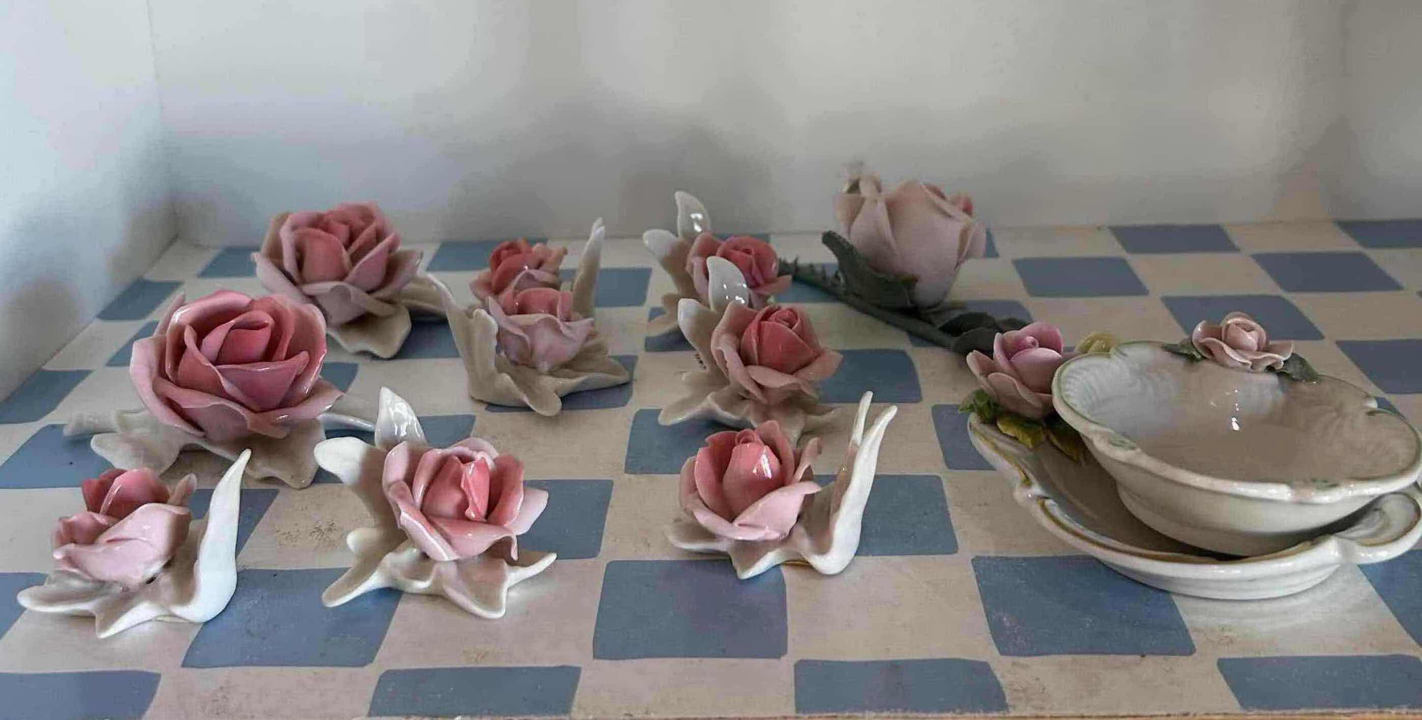 Photo 1 of 10-DELICATE PORCELAIN PINK ROSE BUDS