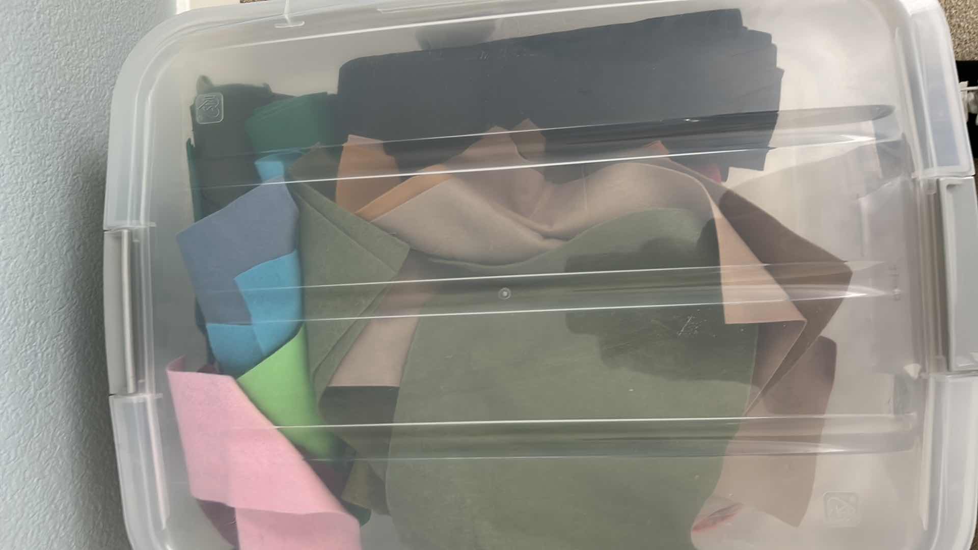 Photo 1 of CONTENTS OF 3 TOTES FABRIC