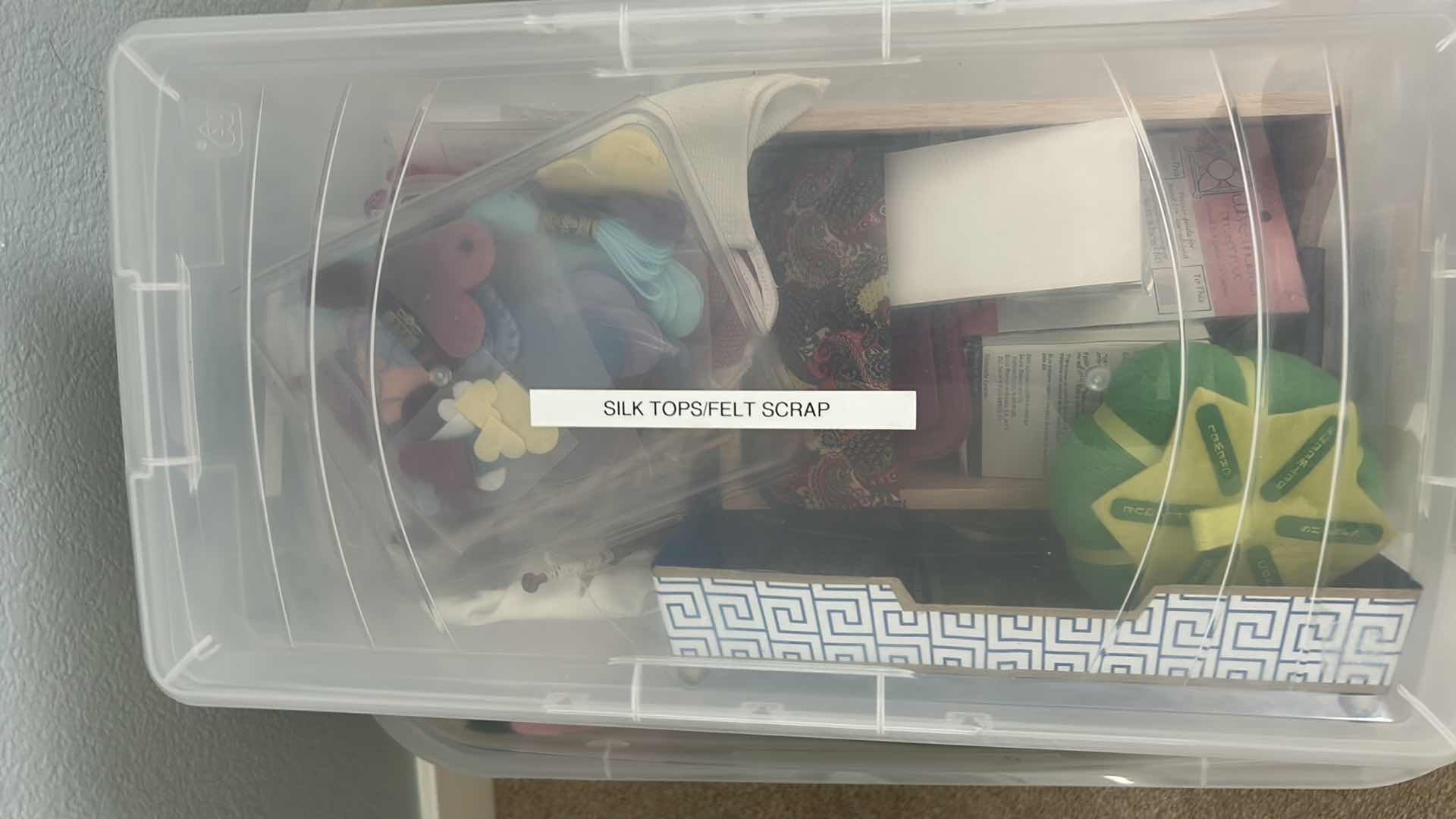 Photo 1 of CONTENTS OF 3 TOTES FABRIC
