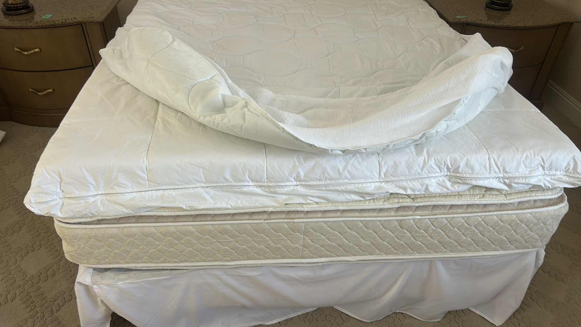 Photo 1 of SPRING AIR FULL SIZE MATTRESS W THICK FOAM TOPPER