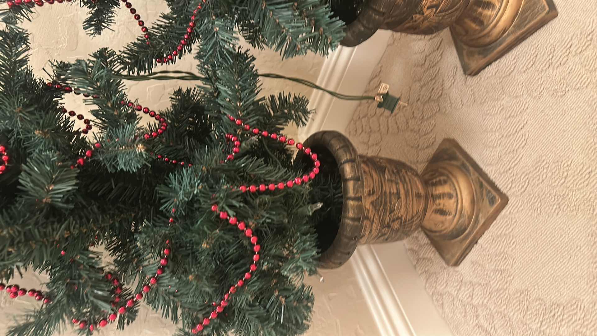 Photo 1 of 2 - 4’ FAUX CHRISTMAS TREES WITH LIGHTS