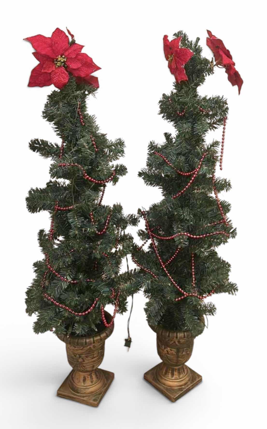 Photo 1 of 2 - 4’ FAUX CHRISTMAS TREES WITH LIGHTS