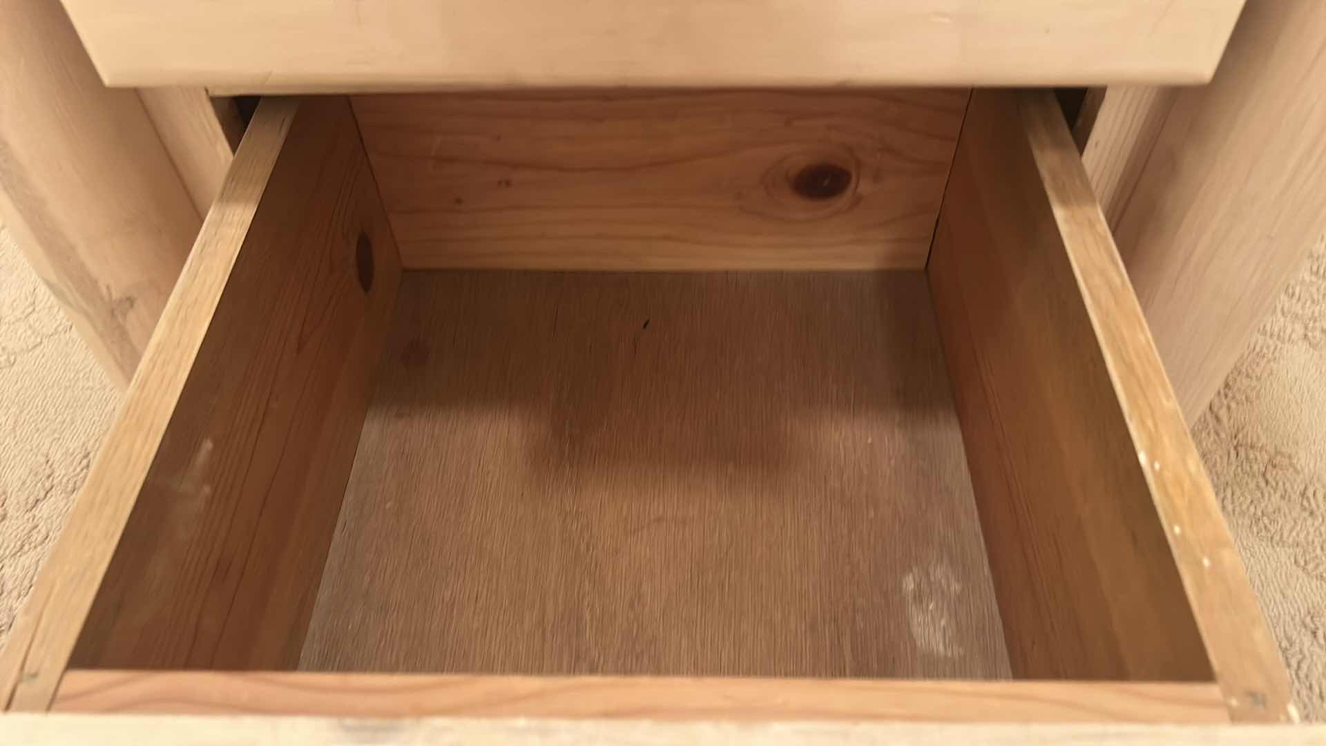 Photo 1 of KNOTTY PINE 2 DRAWER END TABLE/NIGHTSTAND 25“ x 24”  H24“