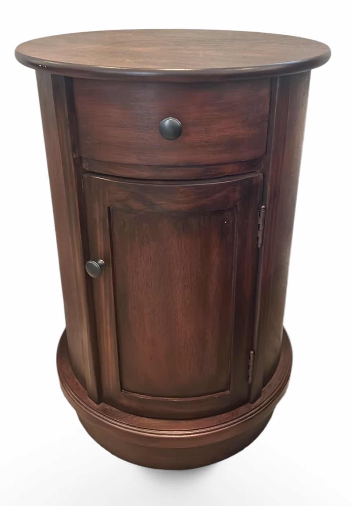 Photo 1 of CHERRYWOOD ROUND ACCENT TABLE 18“ x H26“