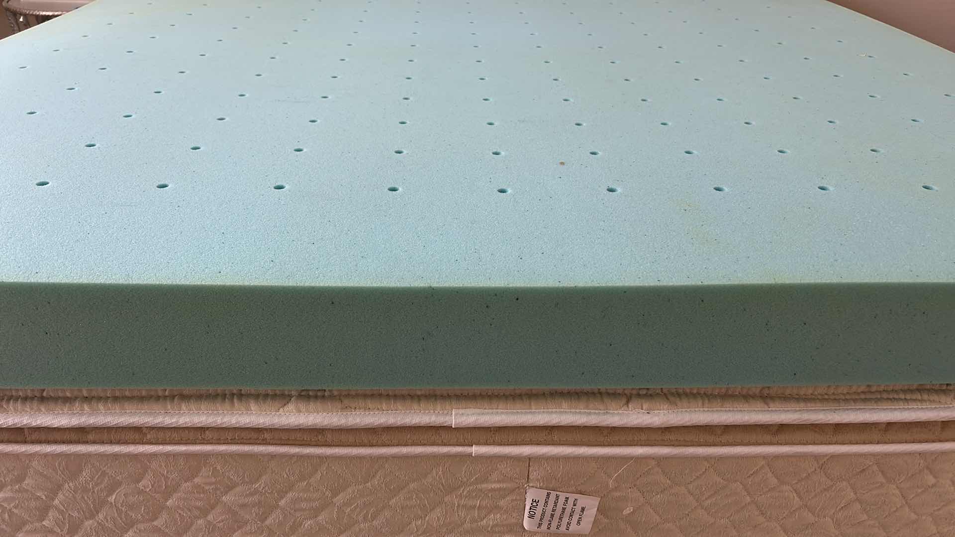 Photo 1 of SERTA PILLOW TOP QUEEN MATTRESS AND 5” FOAM TOPPER