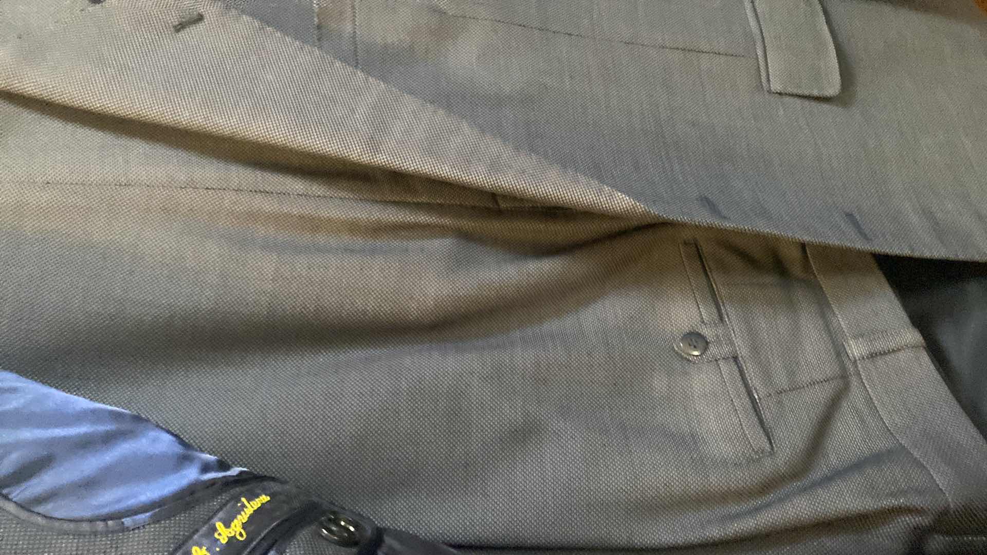 Photo 1 of MENS GRAND CUSTOM SUIT 100%WOOL MADE IN HONG KONG EST SIZE JACKET 40/42 PANTS 33/34