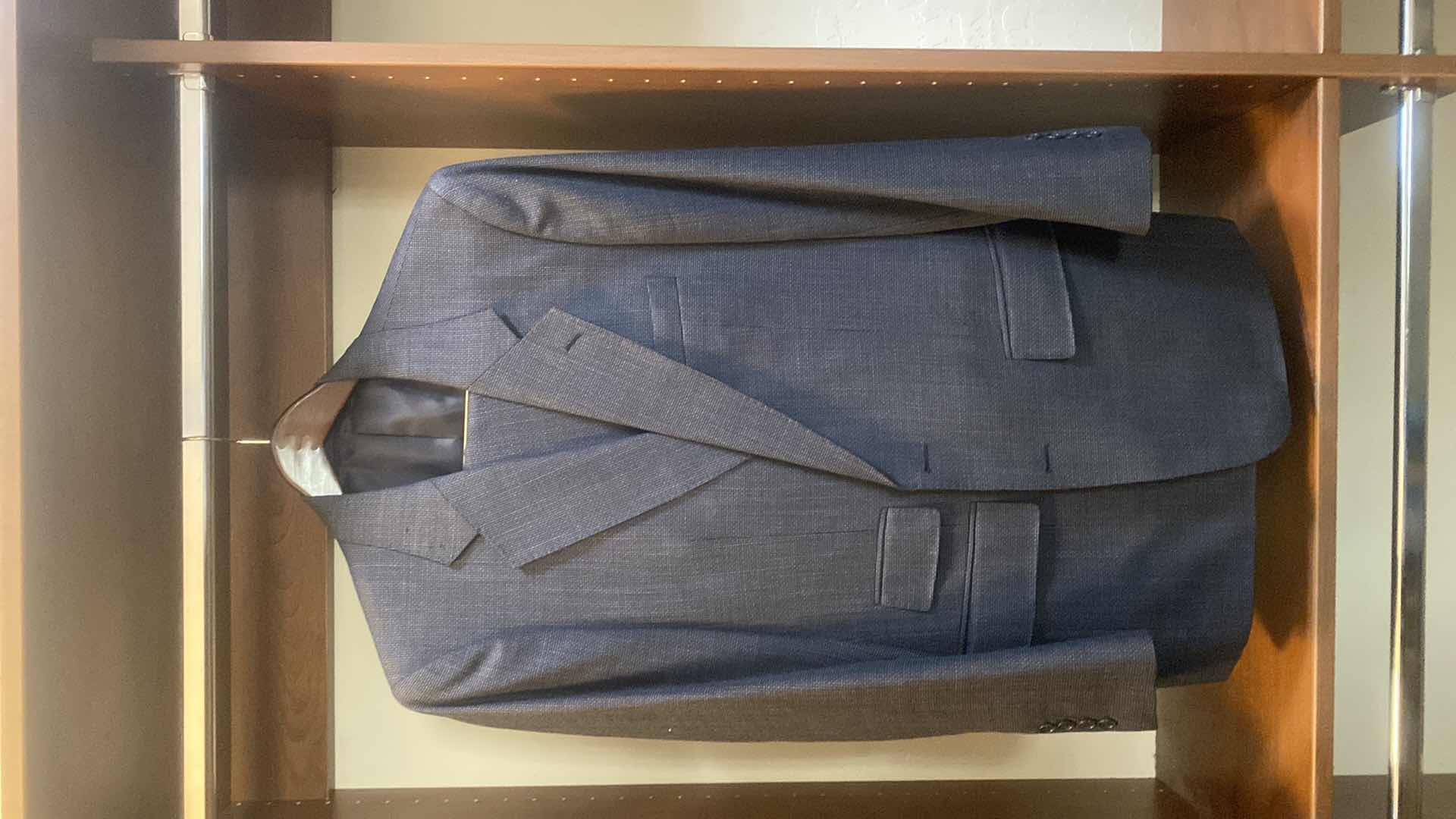 Photo 1 of MENS GRAND CUSTOM SUIT 100%WOOL MADE IN HONG KONG EST SIZE JACKET 40/42 PANTS 33/34