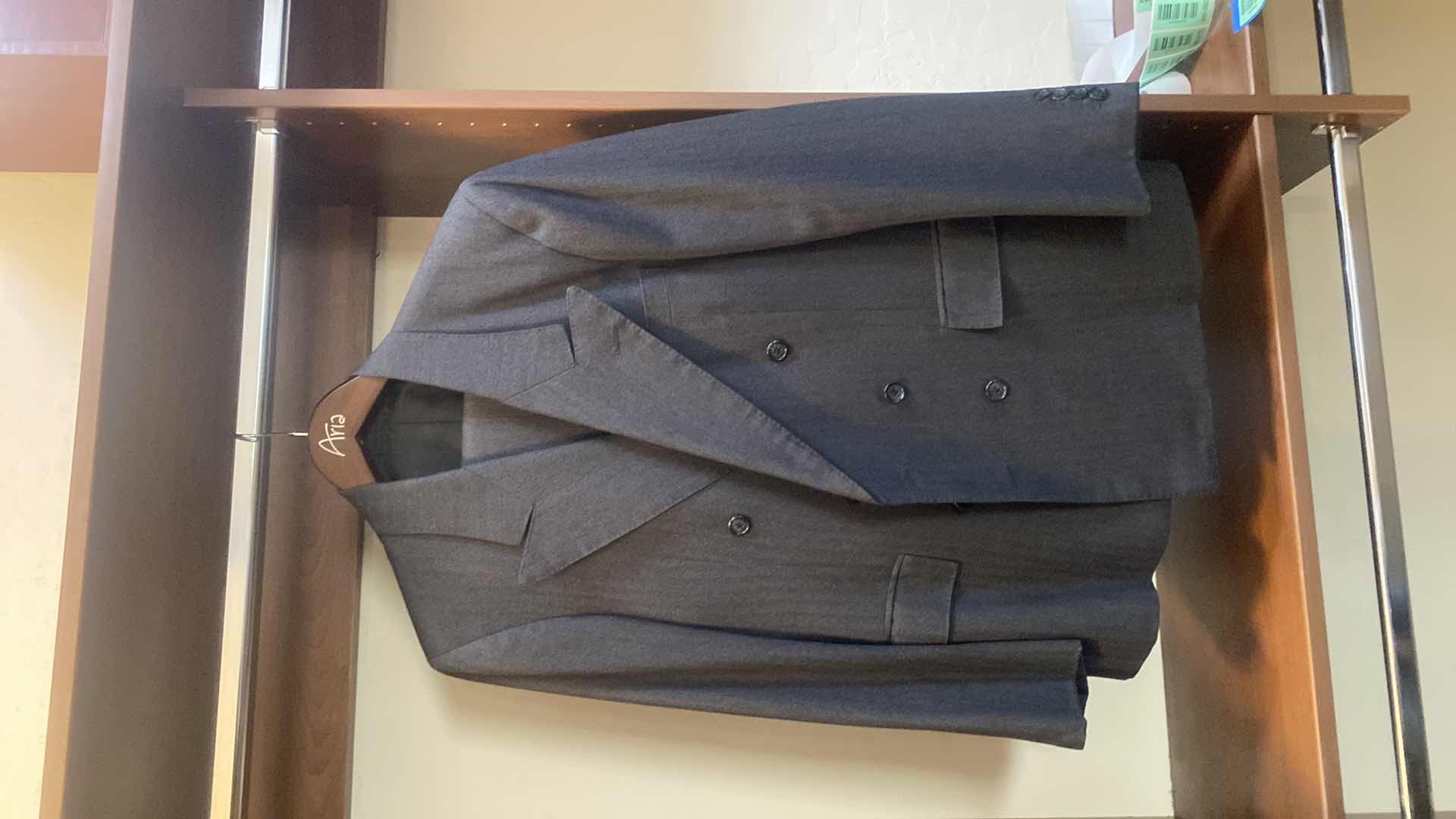 Photo 1 of MENS GRAND CUSTOM SUIT 100%WOOL MADE IN HONG KONG EST SIZE JACKET 40/42 PANTS 33/34