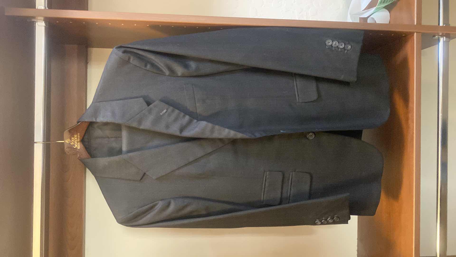 Photo 1 of MENS GRAND CUSTOM SUIT 100%WOOL MADE IN HONG KONG EST SIZE JACKET 40/42 PANTS 33/34