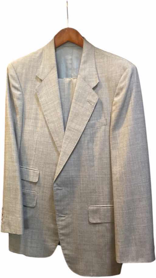 Photo 1 of MENS GRAND CUSTOM SUIT 100%WOOL MADE IN HONG KONG EST SIZE JACKET 40/42 PANTS 33/34
