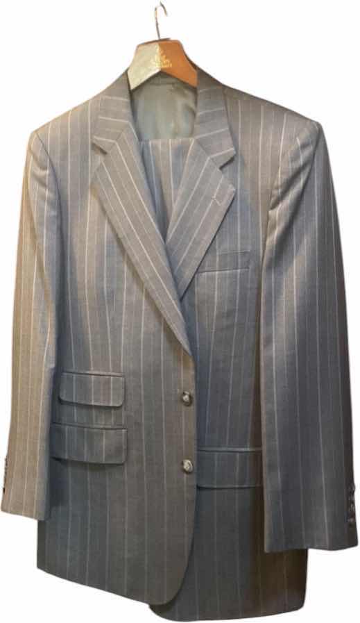 Photo 1 of MENS GRAND CUSTOM SUIT 100%WOOL MADE IN HONG KONG EST SIZE JACKET 40/42 PANTS 33/34