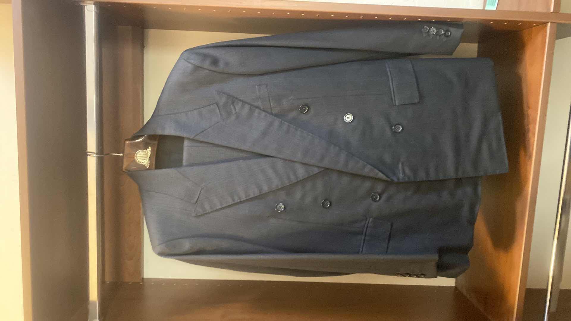 Photo 1 of MENS GRAND CUSTOM SUIT 100%WOOL MADE IN HONG KONG EST SIZE JACKET 40/42 PANTS 33/34