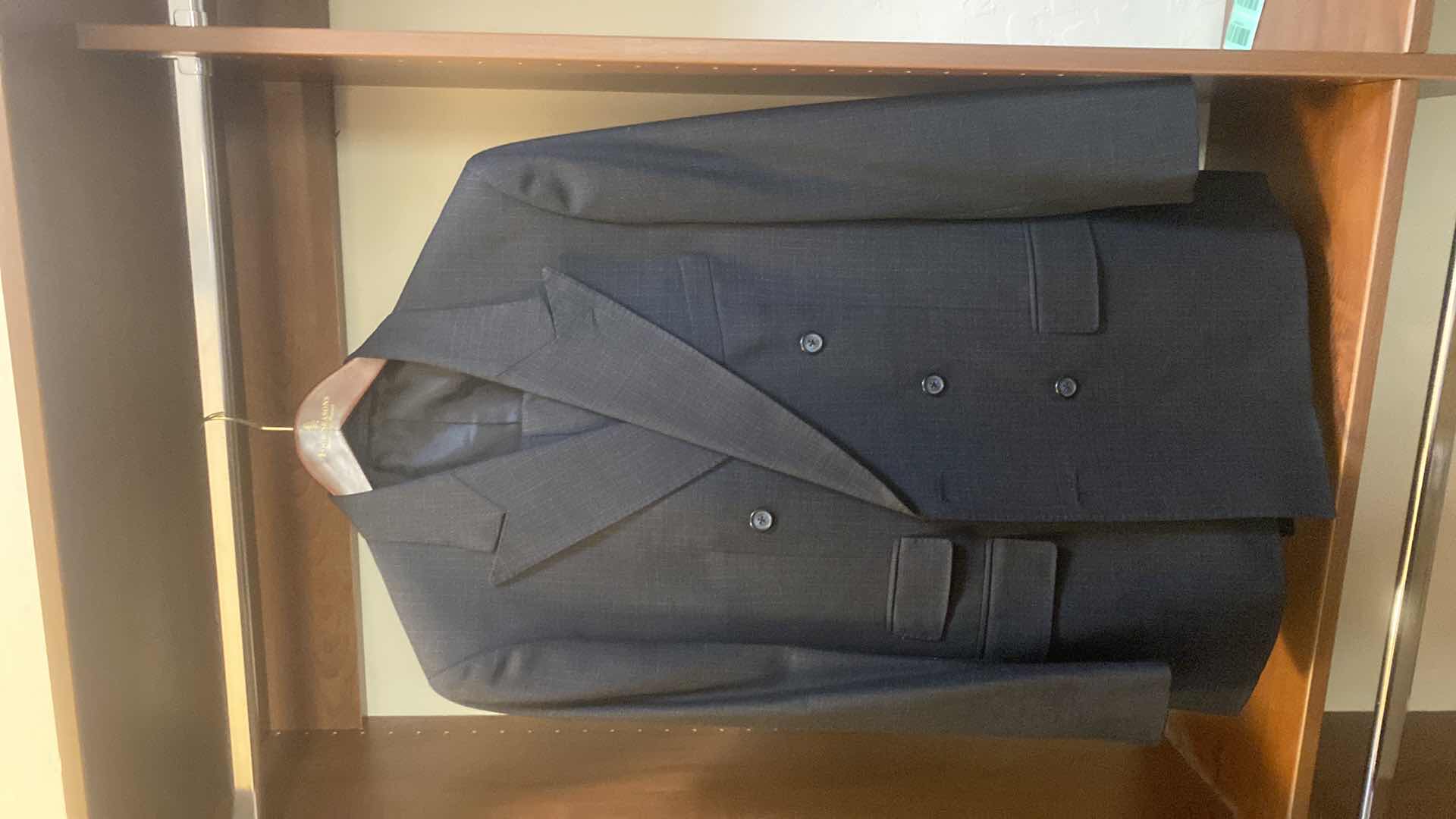 Photo 1 of MENS GRAND CUSTOM SUIT 100%WOOL MADE IN HONG KONG EST SIZE JACKET 40/42 PANTS 33/34