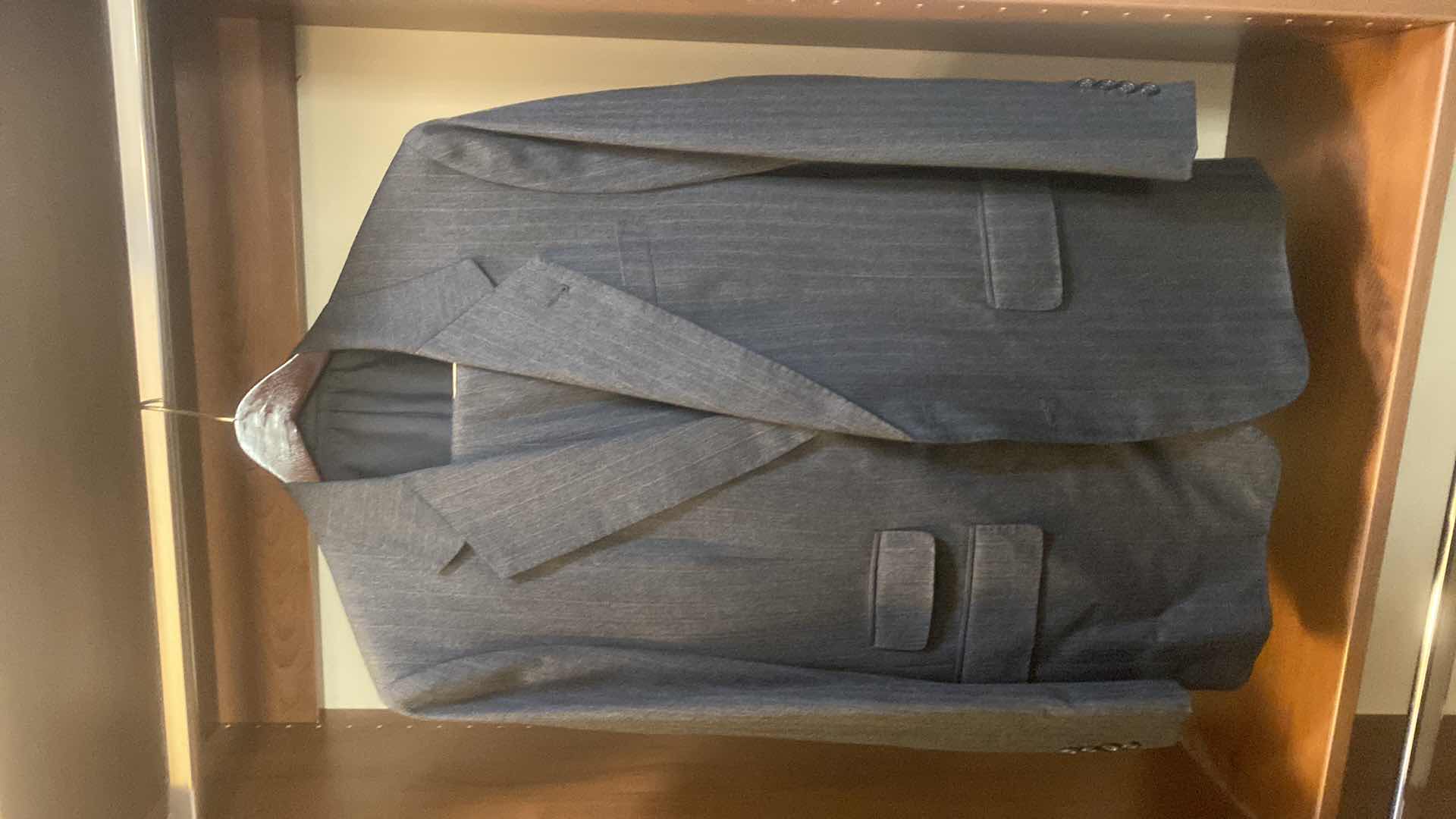 Photo 1 of MENS GRAND CUSTOM SUIT 100%WOOL MADE IN HONG KONG EST SIZE JACKET 40/42 PANTS 33/34