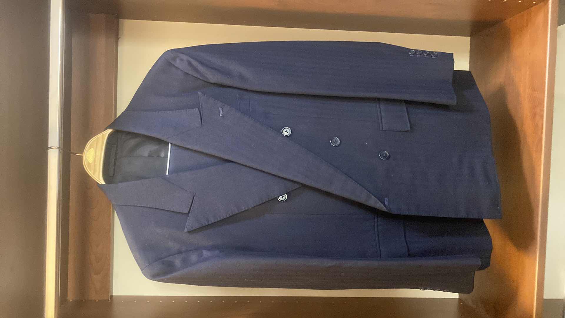 Photo 1 of MENS GRAND CUSTOM SUIT 100%WOOL MADE IN HONG KONG EST SIZE JACKET 40/42 PANTS 33/34