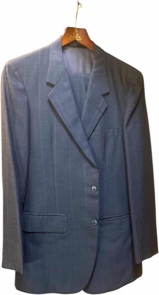Photo 1 of MENS GRAND CUSTOM SUIT 100%WOOL MADE IN HONG KONG EST SIZE JACKET 40/42 PANTS 33/34