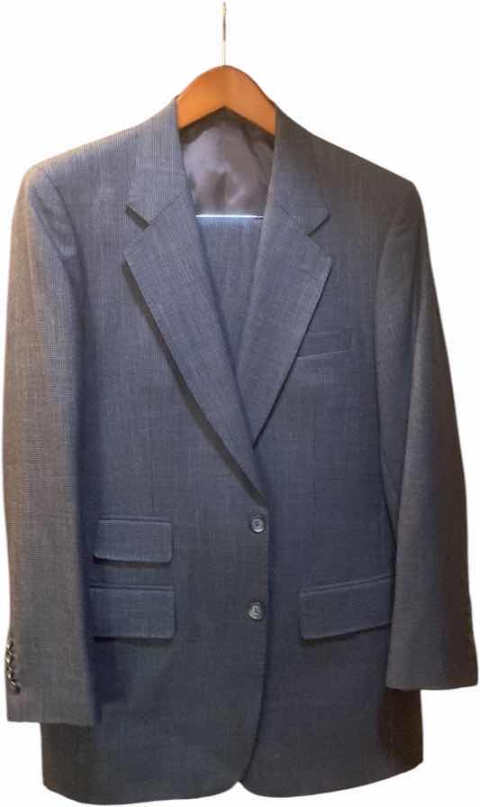 Photo 1 of MENS GRAND CUSTOM SUIT 100%WOOL MADE IN HONG KONG EST SIZE JACKET 40/42 PANTS 33/34