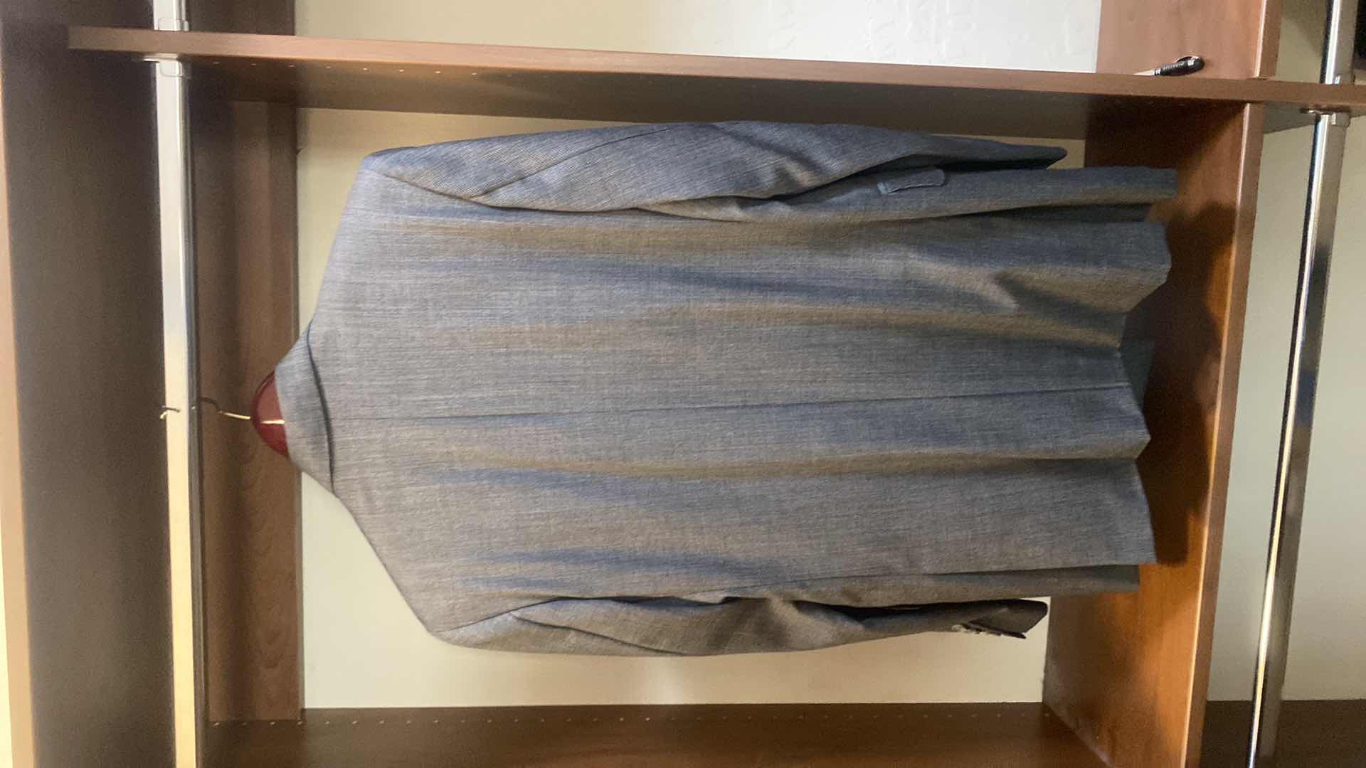 Photo 1 of MENS GRAND CUSTOM SUIT 100%WOOL MADE IN HONG KONG EST SIZE JACKET 40/42 PANTS 33/34