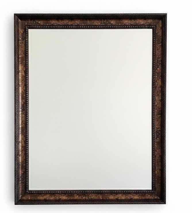 Photo 1 of GOLD COPPER ORNATE FRAMED WALL MIRROR 43” x 54”