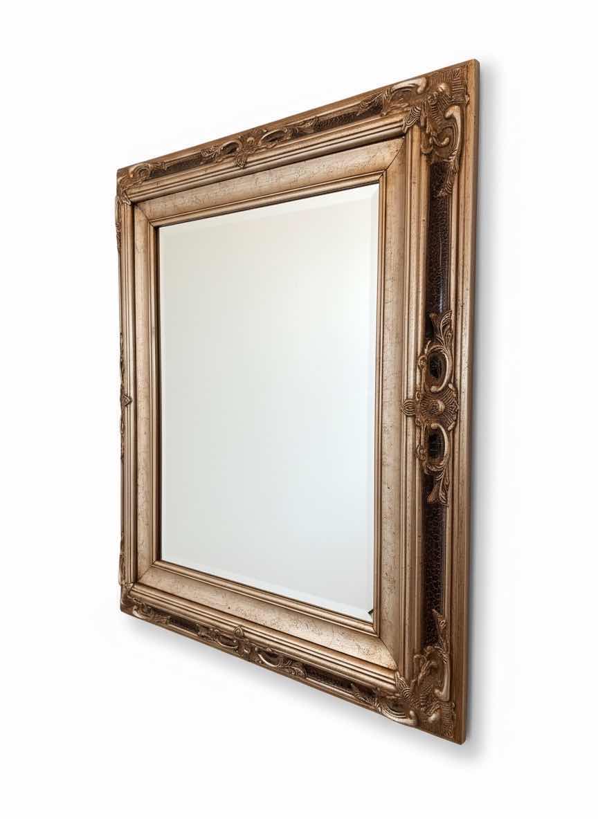 Photo 1 of GOLD ORNATE FRAMED WALL MIRRORS 38” x 43”