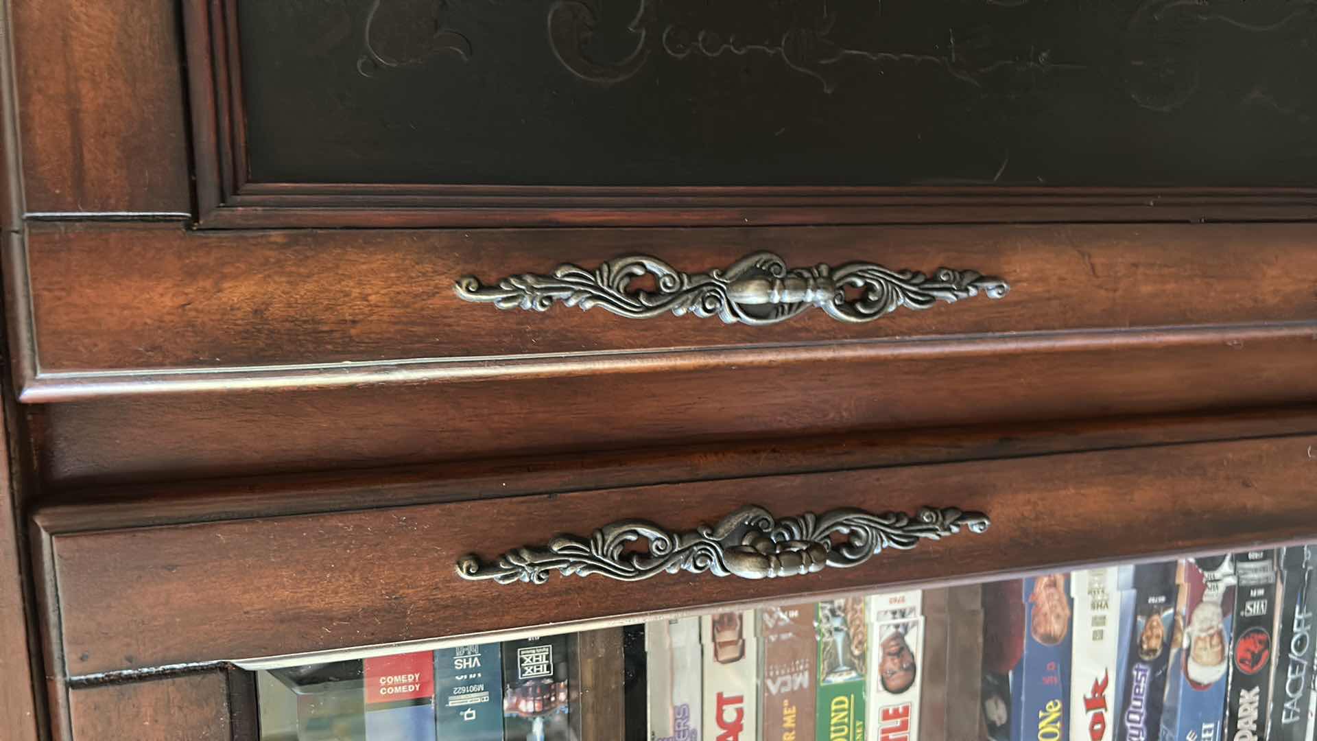 Photo 1 of MAHOGANY CONSOLE ENTERTAINMENT CENTER 63“ x 24“ x H32“
