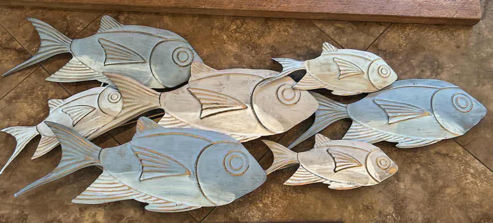 Photo 1 of 4- DECORATIVE WALL ART 47" X 23" OCEAN