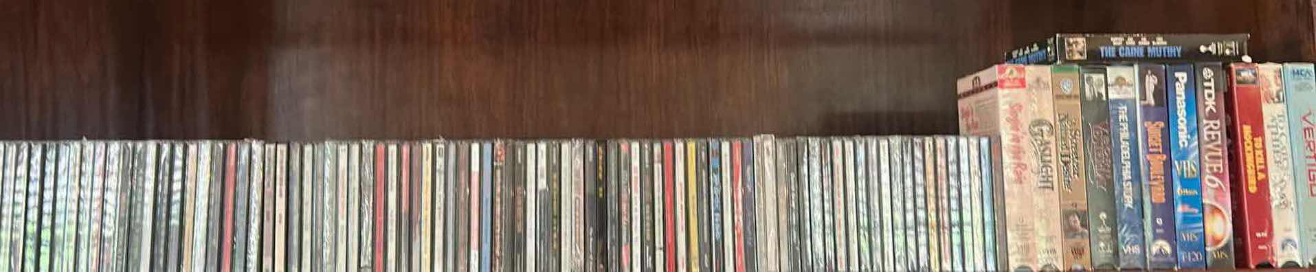 Photo 1 of CONTENTS OF SHELF DVD'S VARIOUS ARTISTS  & 12 VHS MOVIES