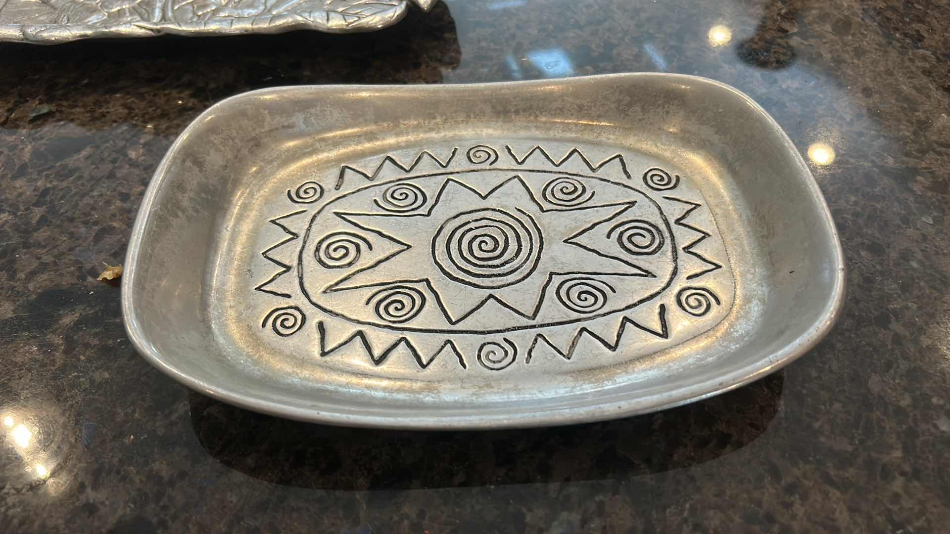 Photo 1 of 7 DECORATIVE METAL SERVING BOWLS, TRAYS AND BASKETS