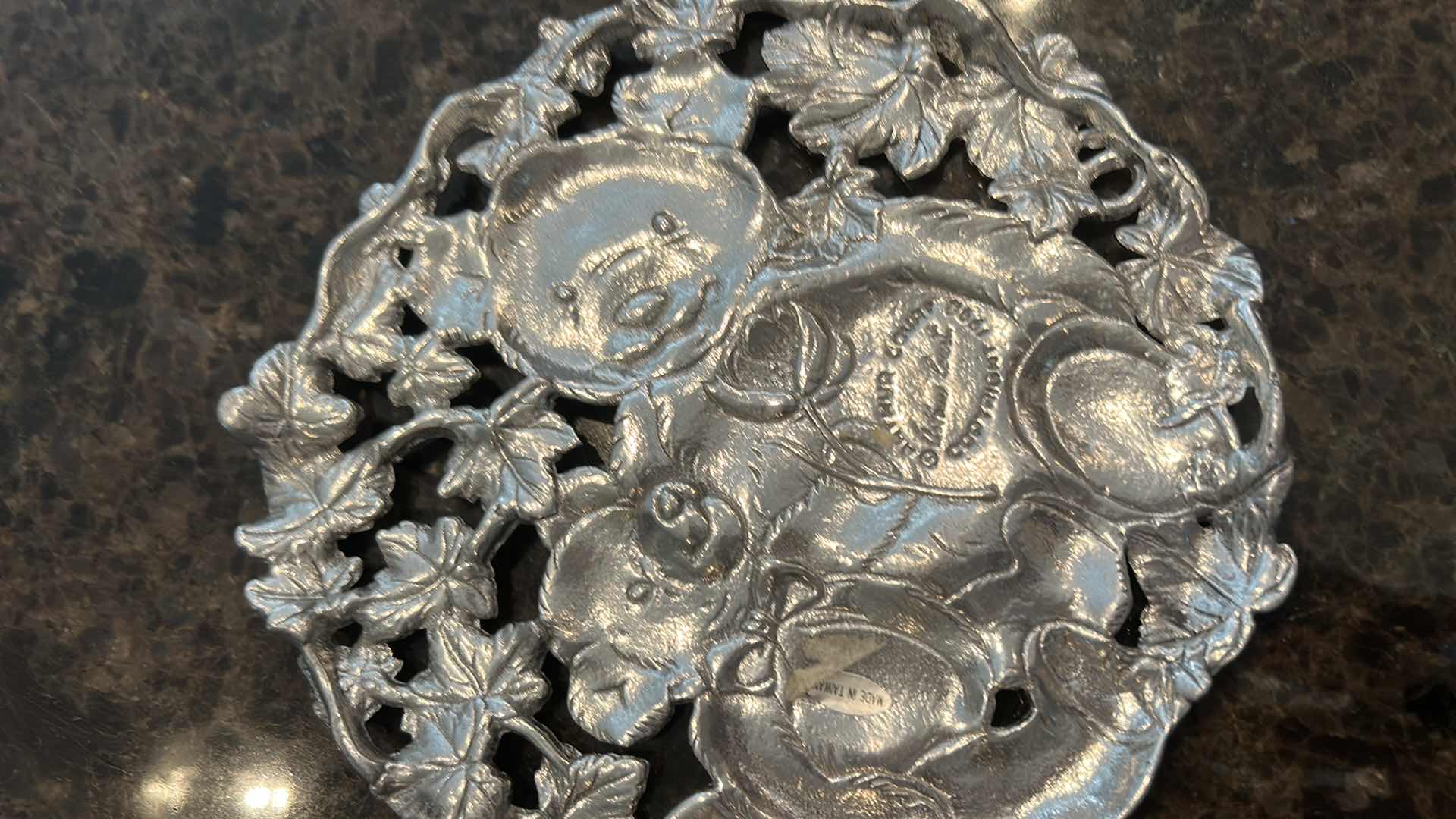 Photo 1 of 7 DECORATIVE METAL SERVING BOWLS, TRAYS AND BASKETS